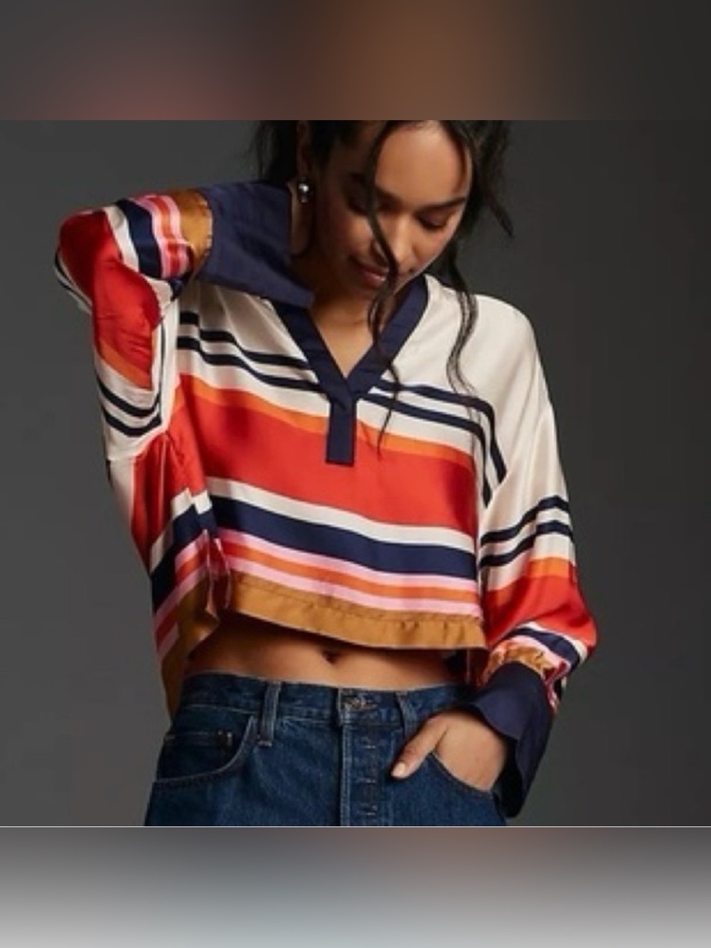 Maeve Anthropologie Blouse XL